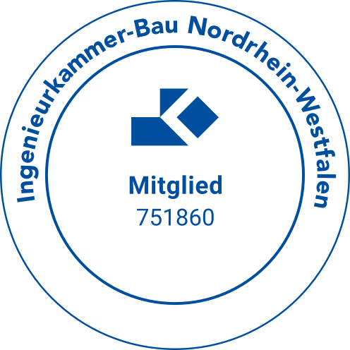 Mitglied der Ingenieurkammer-Bau Nordrhein-Westfalen, Mitgliedsnummer 751860